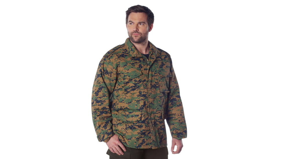 Rothco M-65 Camo Field Jacket, Woodland Digital Camo, Extra Small, 8590-WoodlandDigitalCamo-XS