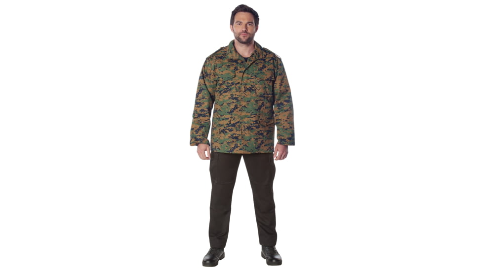 Rothco M-65 Camo Field Jacket, Woodland Digital Camo, Extra Small, 8590-WoodlandDigitalCamo-XS