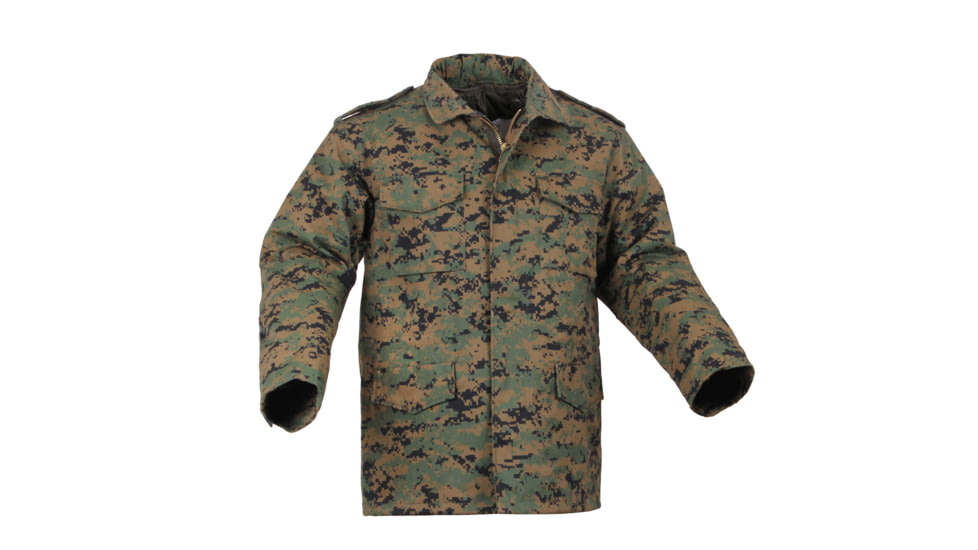 Rothco M-65 Camo Field Jacket, Woodland Digital Camo, Extra Small, 8590-WoodlandDigitalCamo-XS