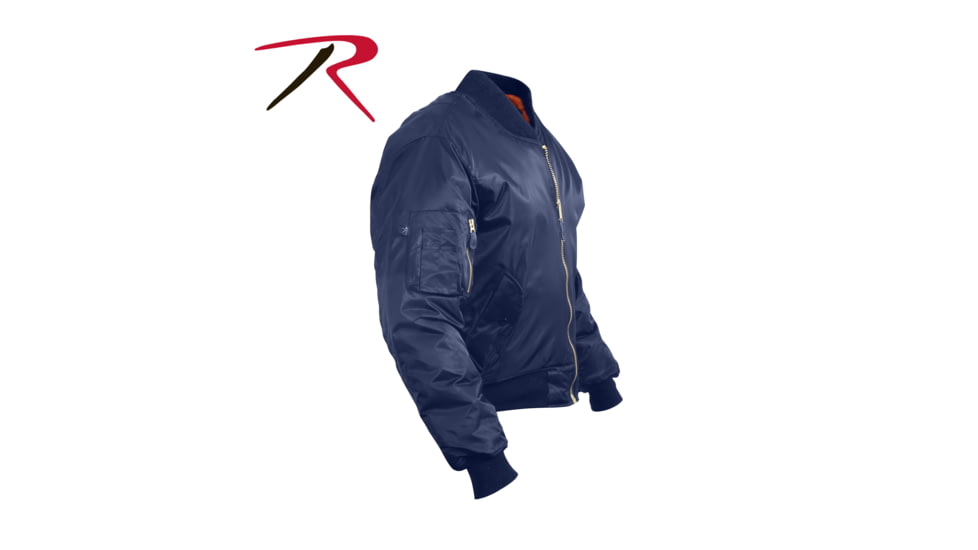 Rothco MA-1 Flight Jacket, Navy Blue, 2XS, 7325-NavyBlue-XXS