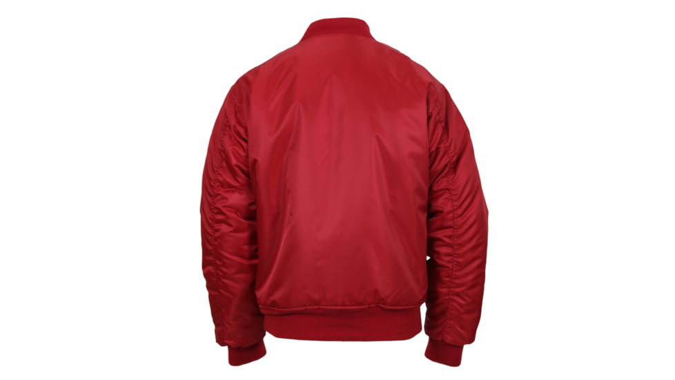 Rothco MA-1 Flight Jacket, Red, Small, 7474-Red-S