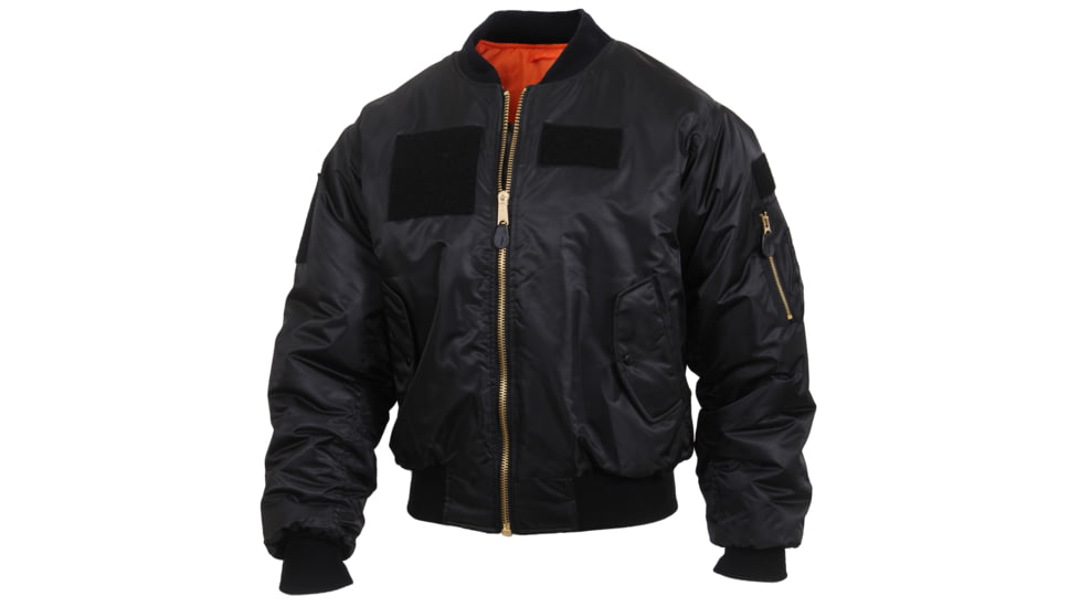 Rothco MA-1 Flight Jacket with Patches, Sage Green, Small, 7240-SageGreen-S