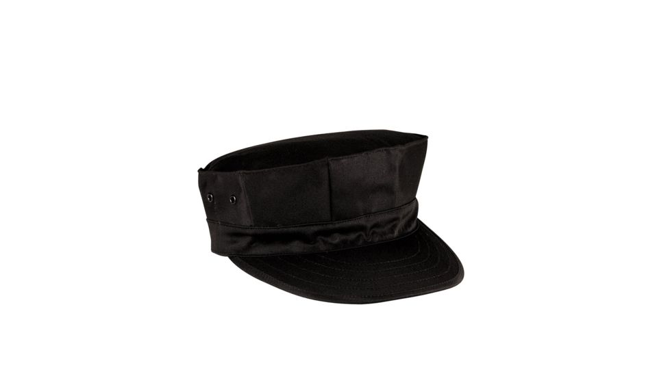 Rothco Marine Corps Poly/Cotton Cap With Out Emblem, Black, Extra Small, 5632-Black-XS
