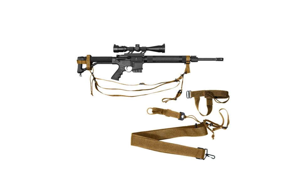 Rothco Military 3-point Rifle Sling, Coyote Brown, 4077-CoyoteBrown