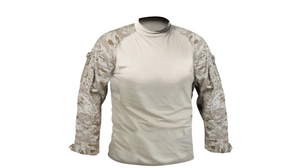 Rothco Military FR NYCO Combat Shirt, Desert Digital Camo, Small, 90020-DesertDigitalCamo-S