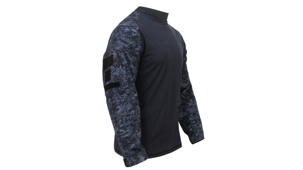 Rothco Military FR NYCO Combat Shirt, Midnight Digital Camo, L, 90215-MidnightDigitalCamo-L