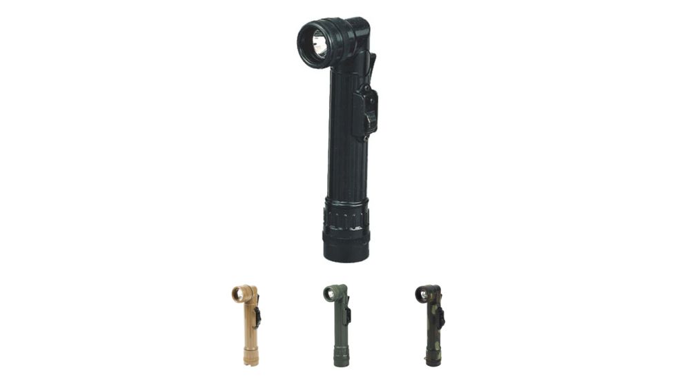 Rothco Mini Army Style Flashlight, Black, Coyote Brown, Olive Drab, Woodland Camo