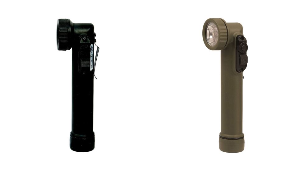 Rothco Mini LED Army Style Flashlight, Black, Olive Drab