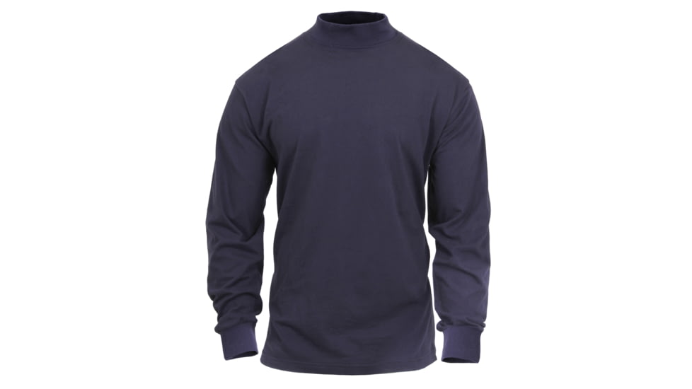 Rothco Mock Turtleneck, Midnight Navy Blue, S, 3400-MidnightNavyBlue-S