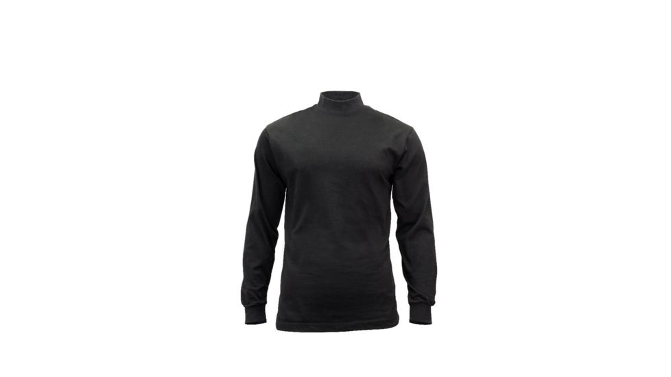 Rothco Mock Turtleneck, Black, Small, 3406-Black-S