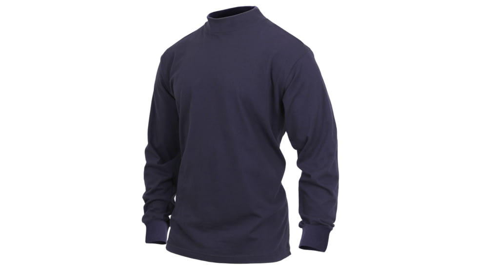 Rothco Mock Turtleneck, Midnight Navy Blue, S, 3400-MidnightNavyBlue-S