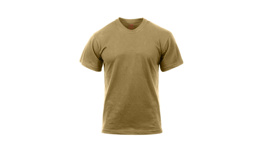 Rothco Moisture Wicking T-Shirts, Brown, L, 9574-Brown-L