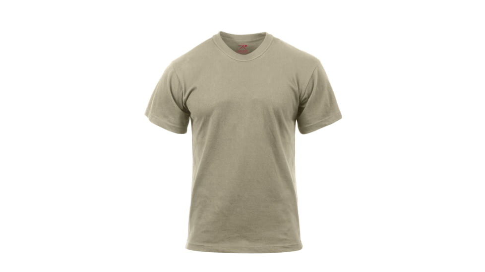 Rothco Moisture Wicking T-Shirts, Desert Sand, Small, 9580-DesertSand-S
