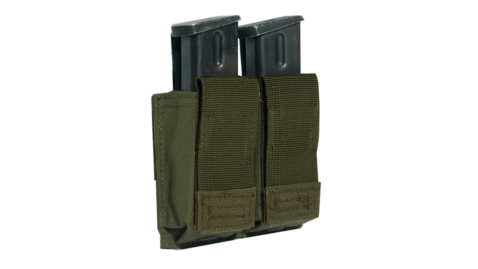 Rothco Molle Double Pistol Mag Pouch With Insert, Olive Drab, 51001-OliveDrab