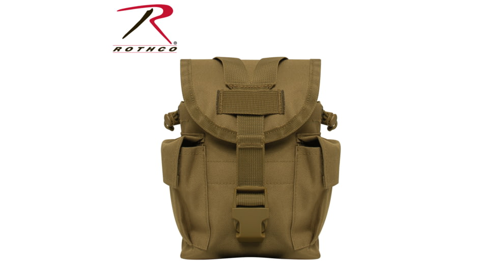 Rothco MOLLE II Canteen &amp; Utility Pouch, Coyote Brown, 3145-CoyoteBrown