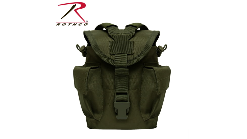 Rothco MOLLE II Canteen &amp; Utility Pouch, Olive Drab, 3144-OliveDrab