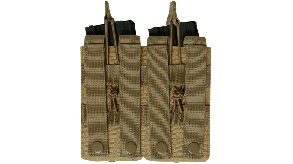 Rothco MOLLE Open Top Double Mag Pouch, Coyote Brown, 31004-CoyoteBrown