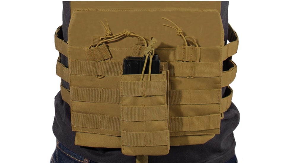 Rothco MOLLE Open Top Single Mag Pouch, Coyote Brown, 31001-CoyoteBrown