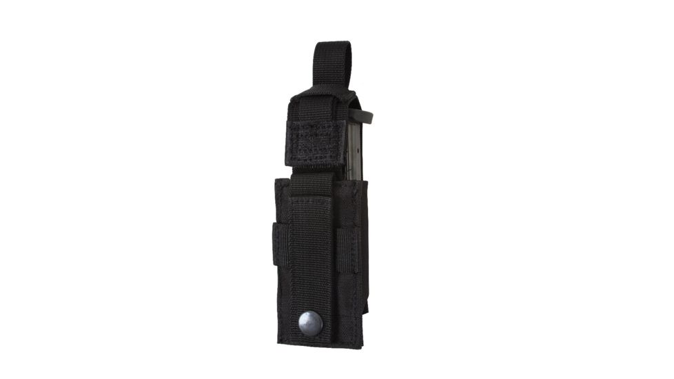 Rothco MOLLE Single Pistol Mag Pouch, Black, 51005-Black