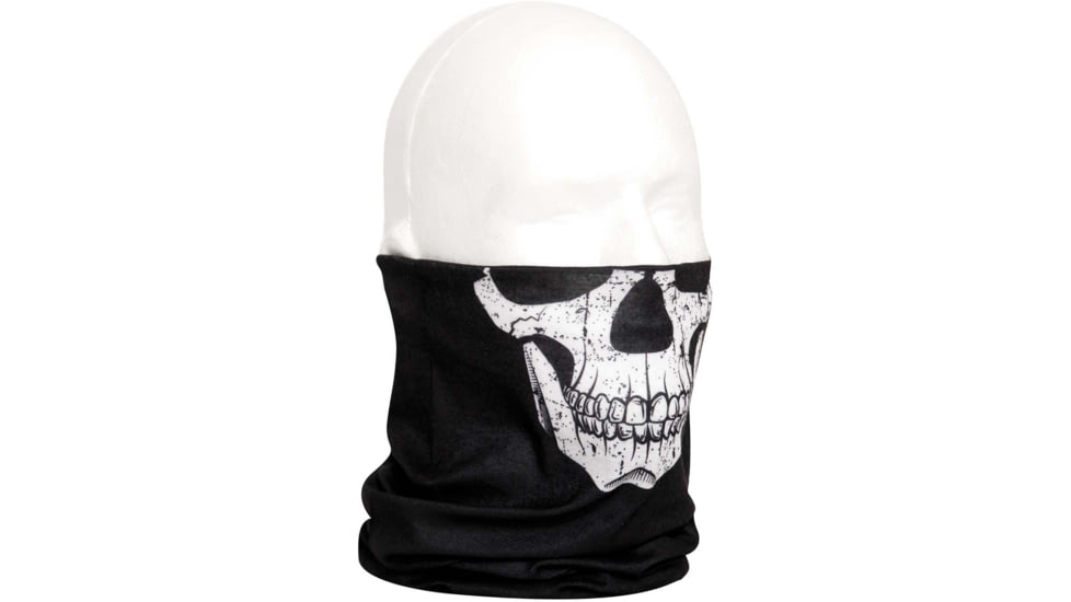 Rothco Multi-Use Neck Gaiter and Face Covering Tactical Wrap - Skull Print, 2408