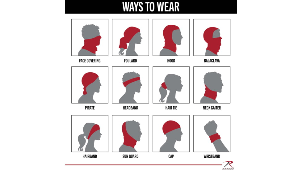 Rothco Multi-Use Tactical Wrap - Black / Police, 2664