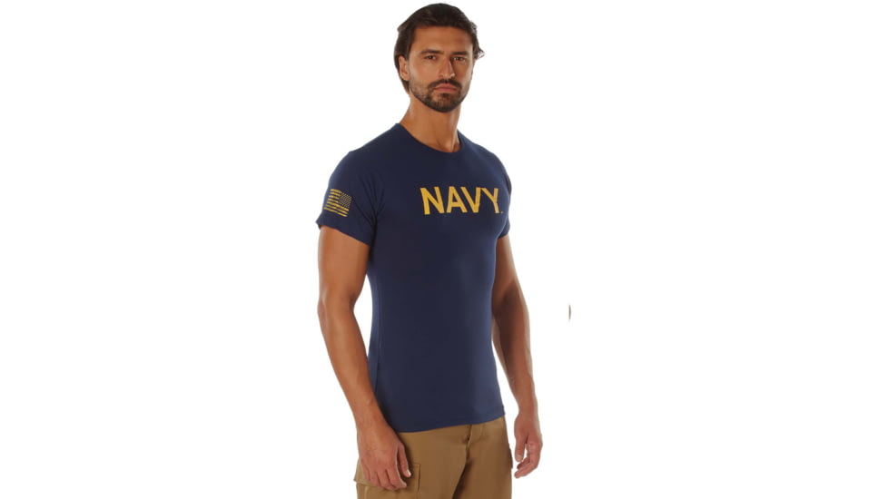 Rothco NAVY T-Shirt - Navy Blue, Large, 10866-L