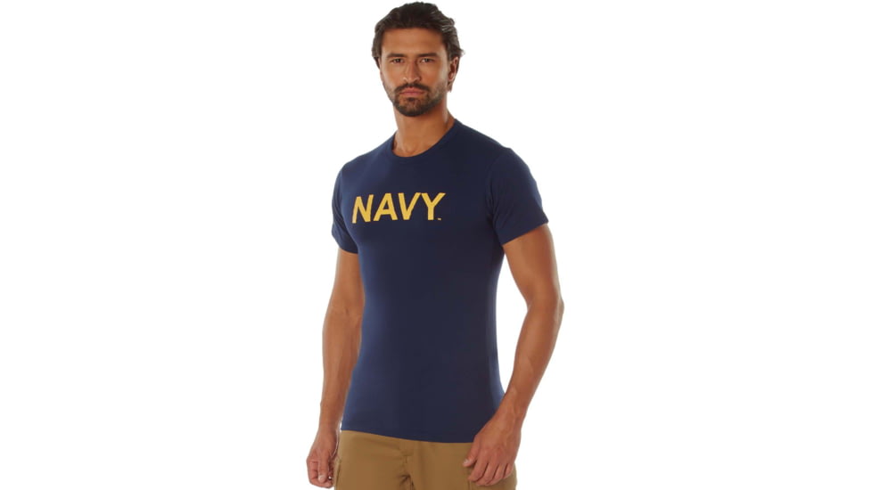 Rothco NAVY T-Shirt - Navy Blue, Large, 10866-L
