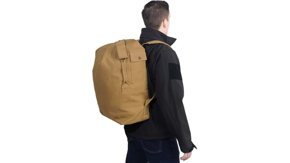 Rothco Nomad Canvas Duffle Backpack, Coyote Brown, 24850-CoyoteBrown