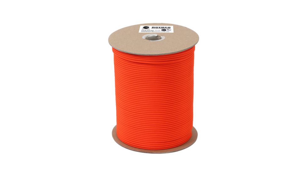 Rothco Nylon Paracord 550lb 1000 Ft Spool, Safety Orange, 218-SafetyOrange