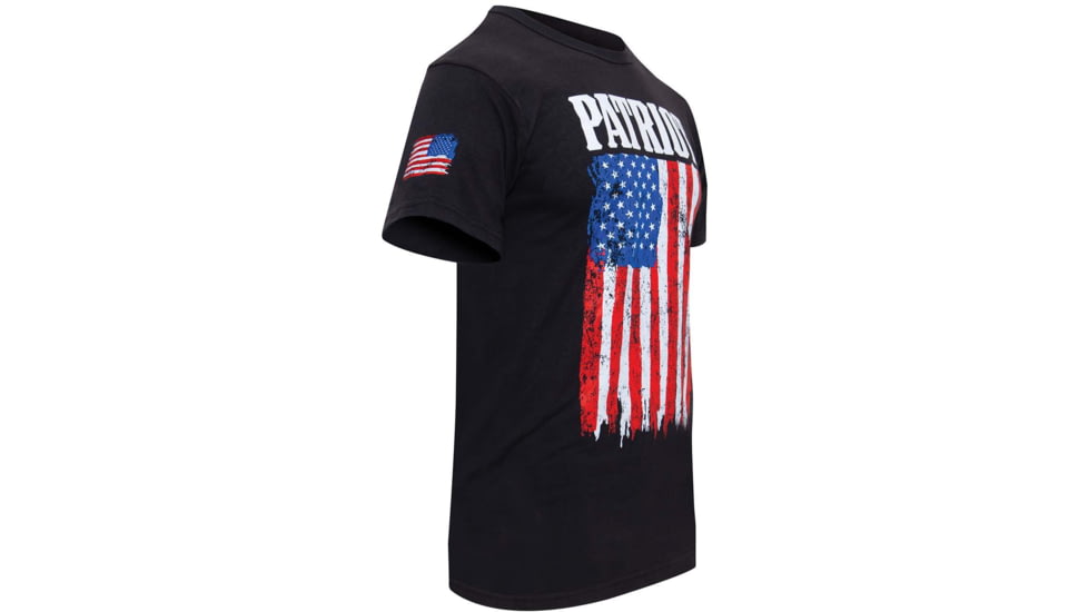 Rothco Patriot US Flag T-Shirt - Mens, Black, Small, 1680-S