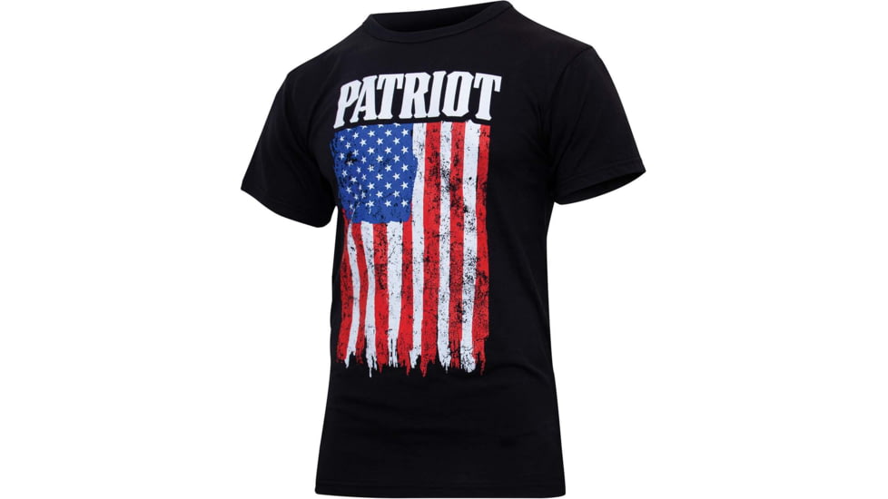 Rothco Patriot US Flag T-Shirt - Mens, Black, Small, 1680-S