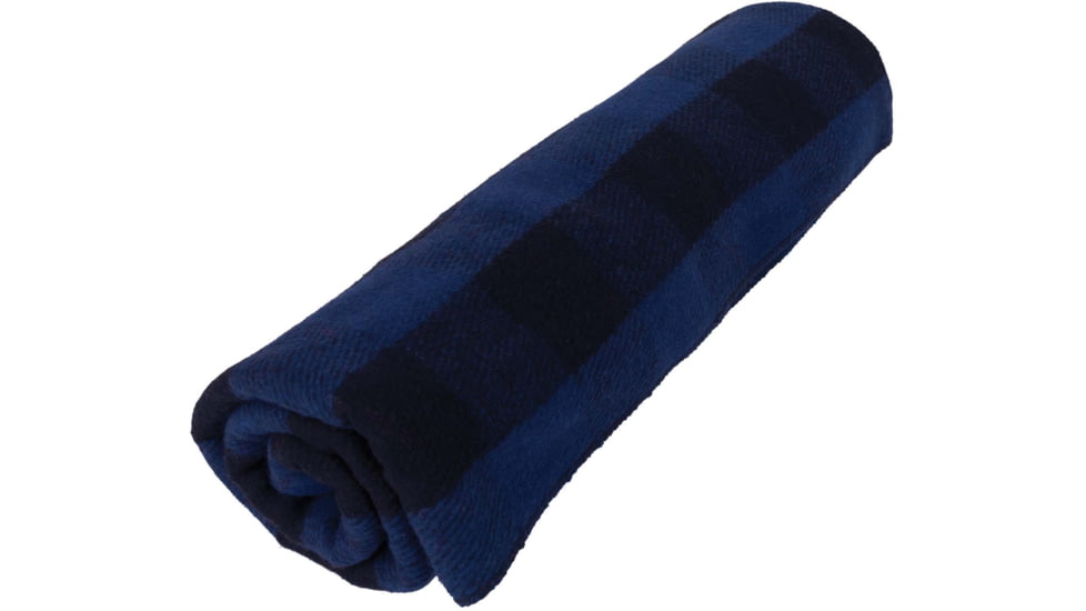 Rothco Plaid Wool Blanket, 62in x 80in, 11460-BluePlaid