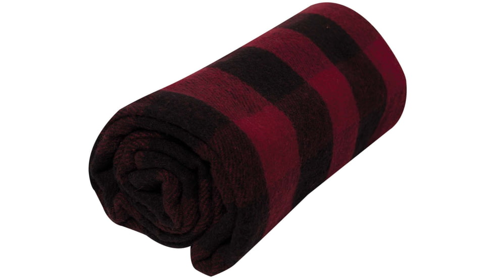 Rothco Plaid Wool Blanket, 62in x 80in, Red Plaid, 1146-RedPlaid