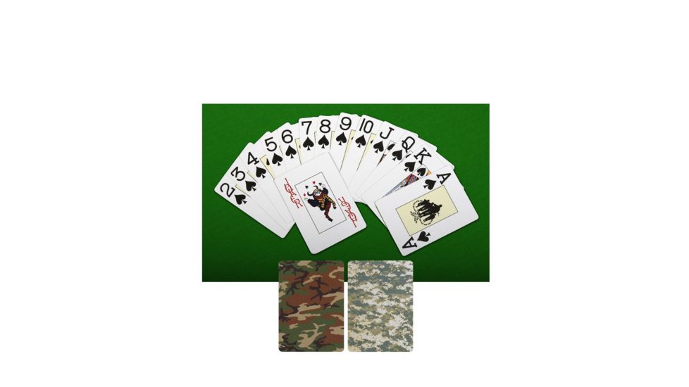 Rothco Playing Cards, Woodland Camo, 567-WoodlandCamo