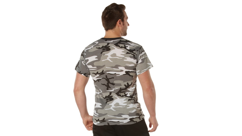 Rothco Pocket T-Shirt Collection Available In Cotton/Poly and Moisture Wicking Poly, City Camo, Extra Large, Moisture Wicking, 56950-CityCamo-MoistureWicking-XL