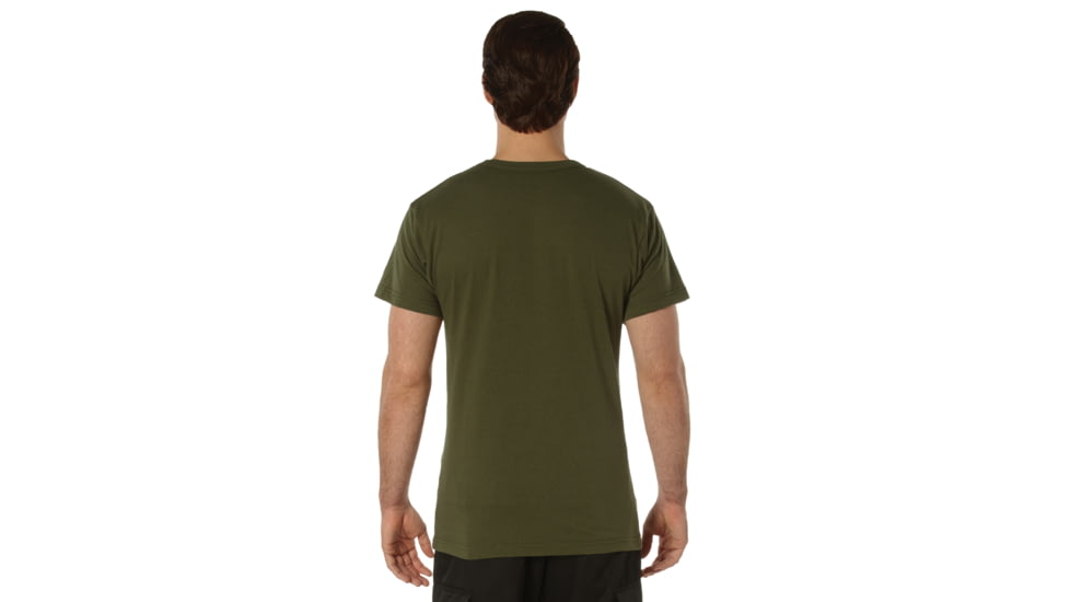 Rothco Pocket Moisture Wicking Poly T-Shirt - Mens, Olive Drab, Extra Large, 56940-OliveDrab-MoistureWicking-XL