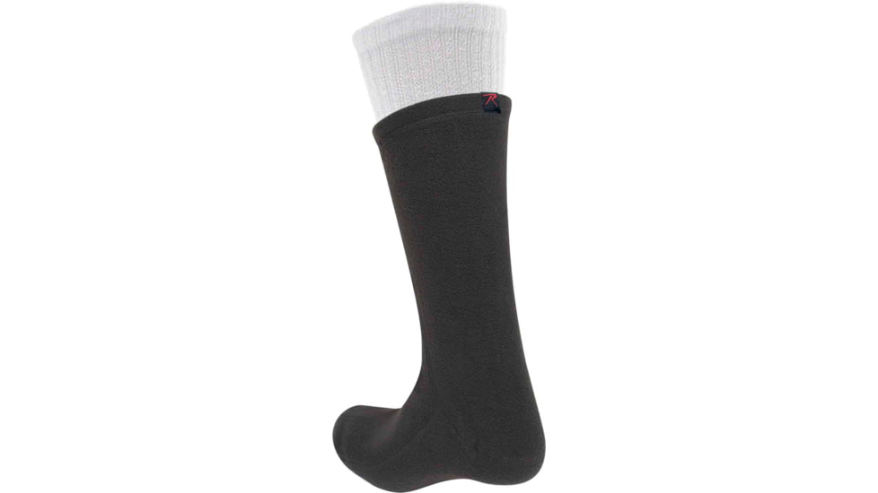 Rothco Polar Fleece Boot Liners, Black, Medium, 3665-Black-M
