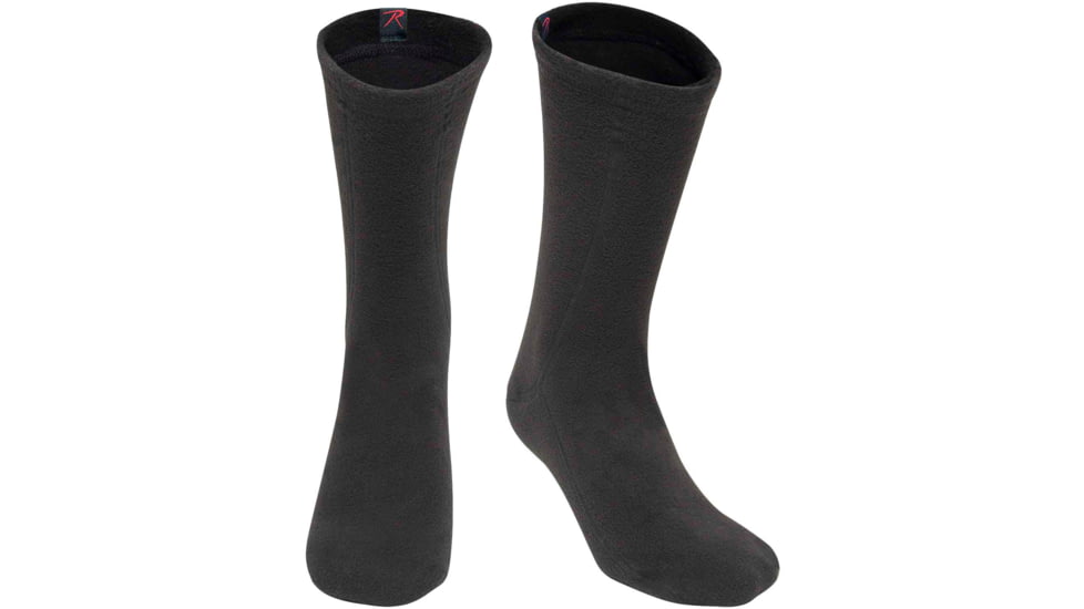 Rothco Polar Fleece Boot Liners, Black, Medium, 3665-Black-M