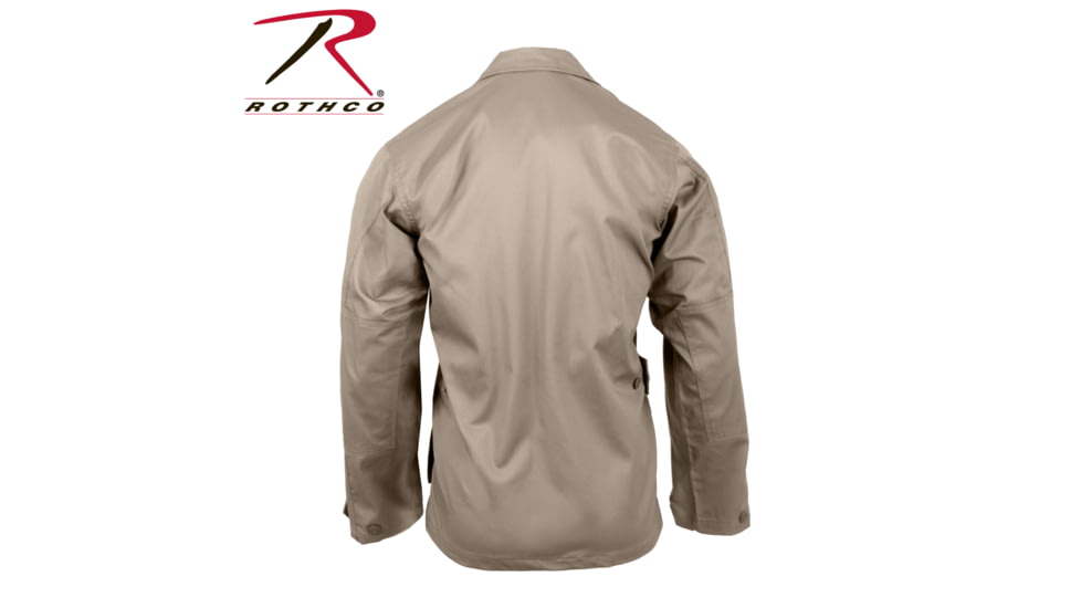 Rothco Poly/Cotton Twill Solid BDU Shirts, Khaki, XL, 7900-Khaki-XL