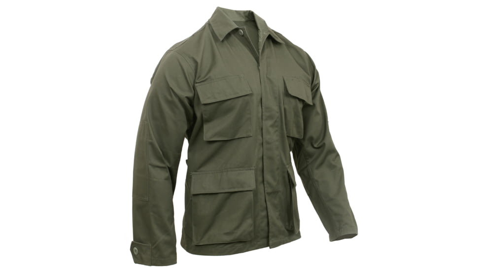 Rothco Poly/Cotton Twill Solid BDU Shirts, Khaki, XL, 7900-Khaki-XL