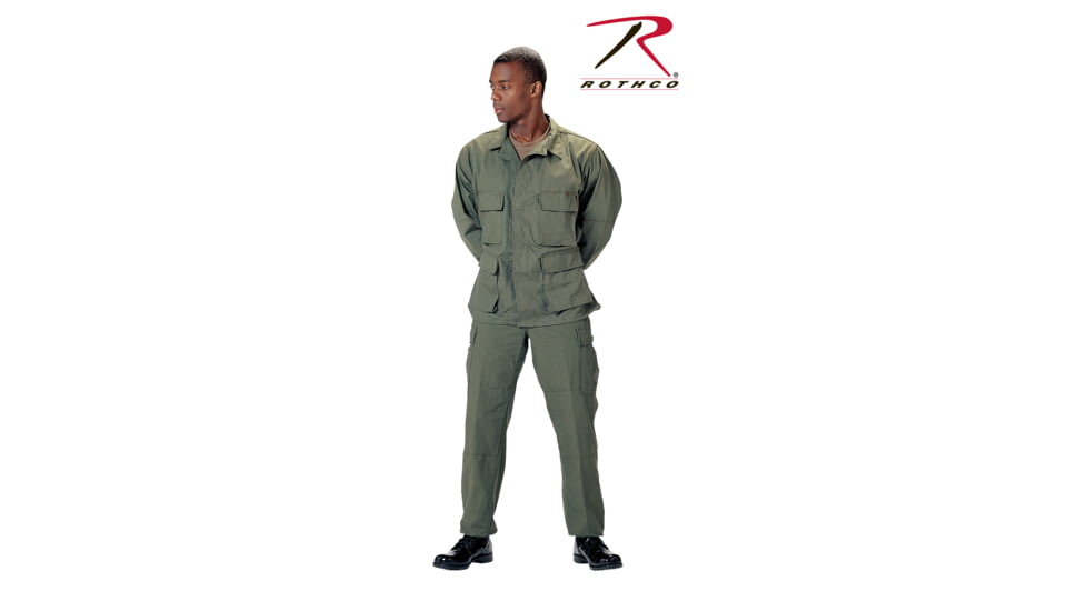 Rothco Poly/Cotton Twill Solid BDU Shirts, Khaki, XL, 7900-Khaki-XL
