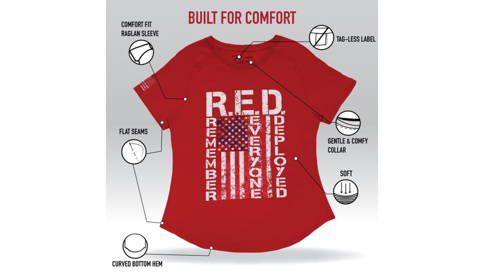 Rothco R.E.D. T-Shirt - Womens, Red, Medium, 11825-M