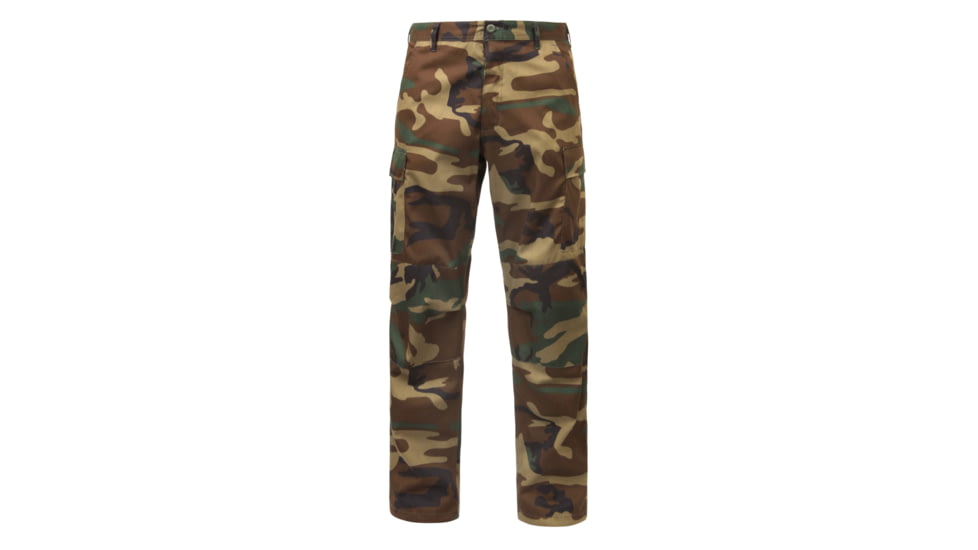 Rothco Relaxed Fit Zipper Fly BDU Pants, Woodland Camo, Extra Large, 2941-WoodlandCamo-XL