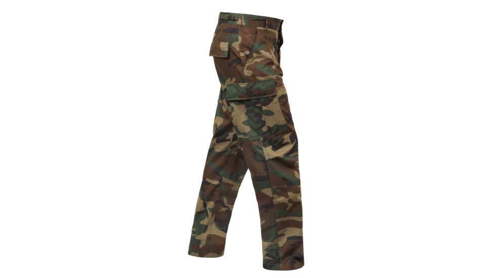 Rothco Relaxed Fit Zipper Fly BDU Pants, Woodland Camo, Extra Large, 2941-WoodlandCamo-XL