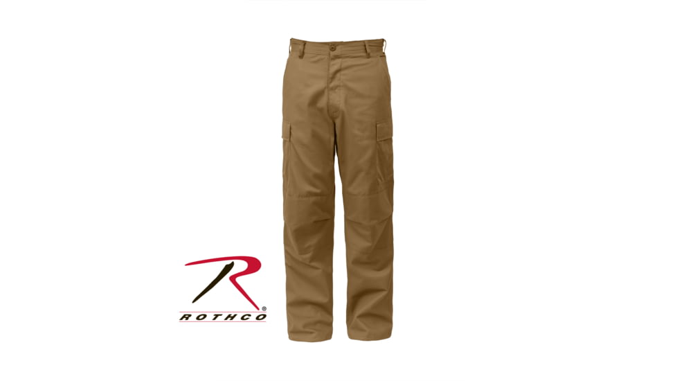 Rothco Relaxed Fit Zipper Fly BDU Pants, Coyote Brown, Small, 2904-CoyoteBrown-S