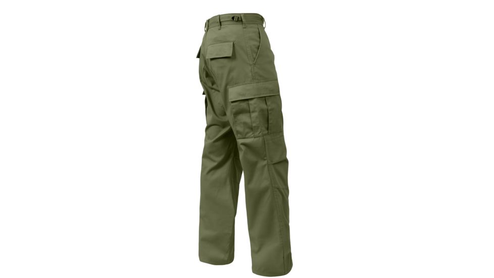 Rothco Relaxed Fit Zipper Fly BDU Pants, Olive Drab, XL, 2926-OliveDrab-XL