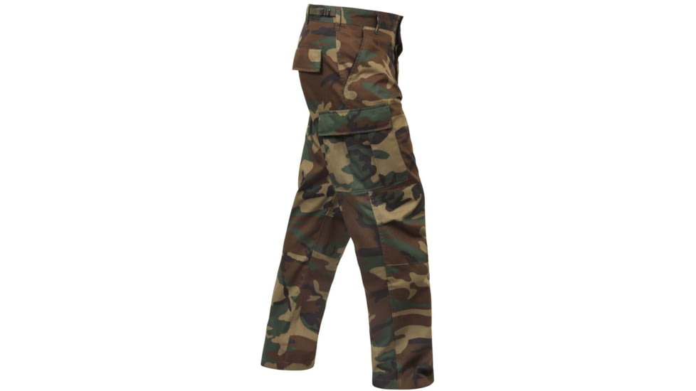 Rothco Relaxed Fit Zipper Fly BDU Pants, Woodland Camo, Extra Large, 2941-WoodlandCamo-XL