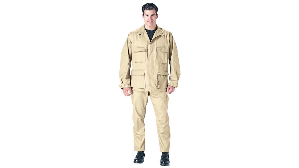 Rothco Rip-Stop BDU Pant, Khaki, Large Long, 5849-Khaki-L-Long35-39Waist3212-3512Length