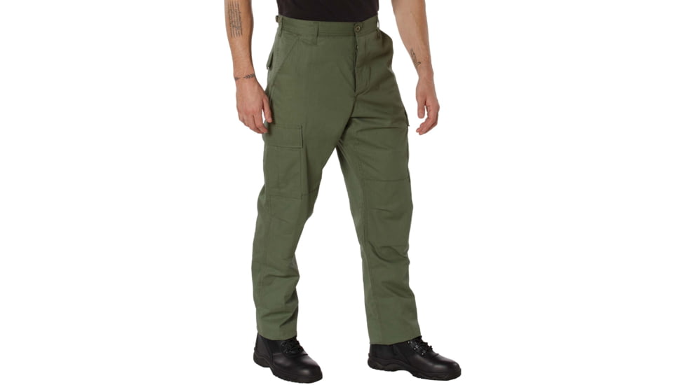 Rothco Rip-Stop BDU Pant, Olive Drab, XS, 5935-XS