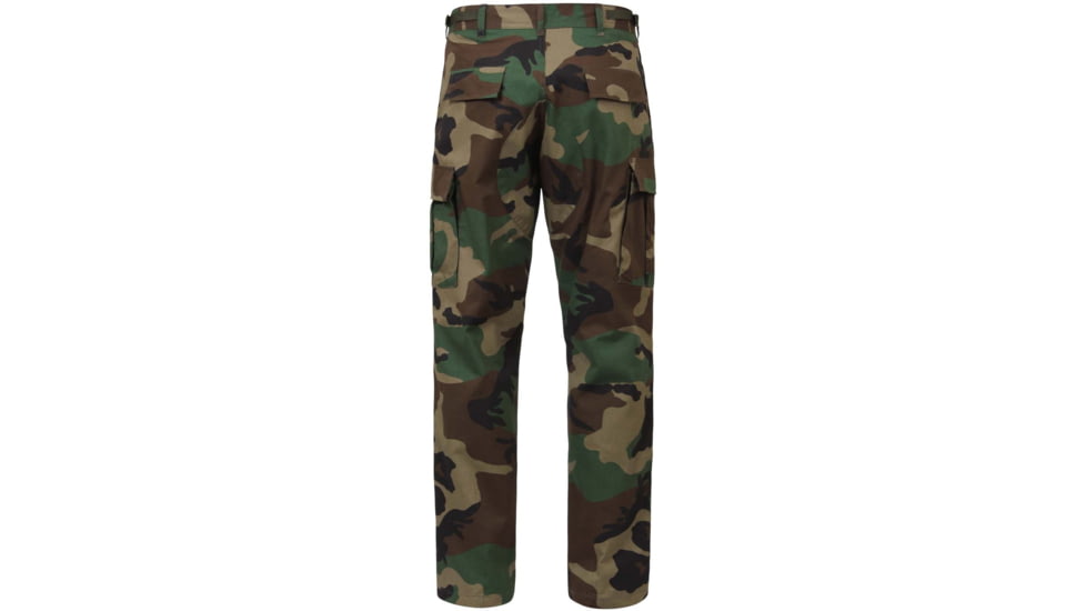 Rothco Rip-Stop BDU Pant, Woodland Camo, XS, 5947-XS